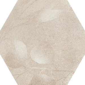 Hexa Beige Fleuri Mat 23x27