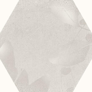 Hexa Gris Fleur Mat 23x27