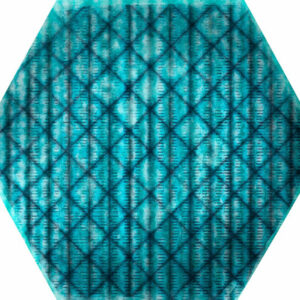 Hexa Tribu Bleu Brillant 23x27